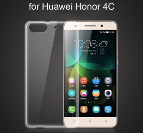Силиконов гръб ТПУ ултра тънък за Huawei Honor 4C CHM-U01 кристално прозрачен